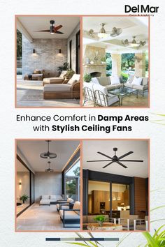 Damp Location Ceiling Fans for Versatile Home Comfort Medallion Cabinets, Unique Ceiling Fans, Rustic Ceiling Fan, Savoy House Lighting, Large Ceiling Fans, Farmhouse Ceiling Fan, Mid Century Minimalist, Rustic Ceiling, Home Comfort