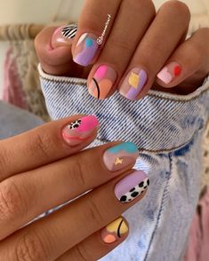 Spring Abstract Nails, Nail Art Cute, Unghie Nail Art, Art 2023, Sassy Nails, Future Family, Hard Gel, Dream Nails, Fire Nails