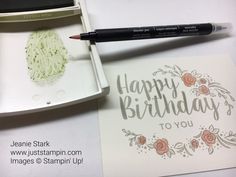 a happy birthday to you card with a marker and pen on the table next to it