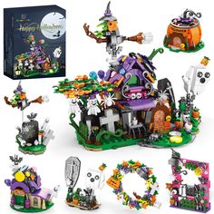 the lego halloween set is in its box and ready to be put into it's display