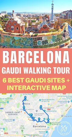 barcelona walking tour with map and info for the best guided sites to go on your next trip