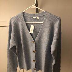 Brand-New, Never Worn With Tag Still On Cozy And Very Soft Gap Cardigan, Gap Sweater, Colorful Sweaters, Cardigan Sweater, Sweater Cardigan, Sweaters & Cardigans, Cardigans, Gap, Color Blue