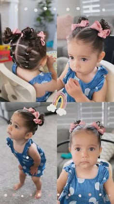 Toddler Hairstyles Girl Fine Hair, Baby Girl Hairstyles Curly, Hairstyles Casual, Cute Toddler Hairstyles, Hair Half Up Half Down