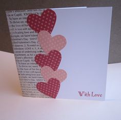 a card that has hearts on it