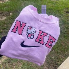 Hello Kitty Crewneck, Nike Hello Kitty Sweater, Cute Hello Kitty Stuff To Buy, Hello Kitty Clothes Aesthetic, Hello Kitty Things To Buy, Hello Kitty Sweatshirt, Images Hello Kitty, Hello Kitty Gifts, Hello Kitt