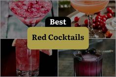 the best red cocktails to drink this winter and fall season, including cranberry gin