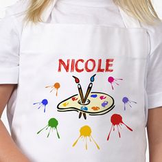 Personalized Kids Art Apron - 8975 Hannukah Crafts, Aprons For Kids, Apron For Kids, Kids Aprons, Apron Ideas, Art Apron, Hobbies To Take Up, Craft Apron, Art Time