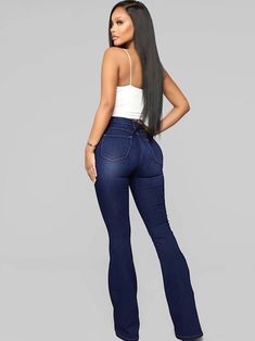 Material: Denim. Made of 70-80% Polyester and Spandex. Feature:No stretch. Denim. solid color. high waist. button. zip up. flare pants.Style: Casual High Waist Stretch Denim Blue Flare Jeans, Stretch High Waist Denim Blue Flare Jeans, High-waist Stretch Denim Flares, High-waist High-stretch Denim Blue Bottoms, High Waist High Stretch Denim Blue Jeans, High Stretch High Waist Denim Blue Bottoms, High-waist High-stretch Denim Pants, Casual High Waist Dark Wash Flares, Casual Stretch High-rise Flares