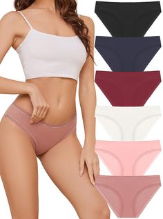 PRICES MAY VARY. 【Premium Lace Fabric】: Crafted from a high-quality blend of lace and breathable materials, these women's panties offer superior comfort and an elegant touch. The delicate lace detailing adds a sexy and stylish look, perfect for any woman’s underwear collection. 【Comfortable Bikini Cut】: Designed with a low-rise bikini cut that sits comfortably on the hips, these panties provide a flattering fit that accentuates your natural curves. They offer the perfect blend of sexiness and co Computers Tablets And Accessories, Natural Curves, Women Lace, 6 Pack, Lace Fabric, Lightweight Fabric, Lace Detail, Briefs, Double Layer