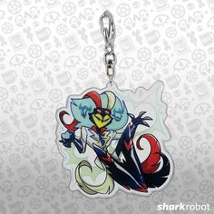 an image of a cartoon character on a key chain