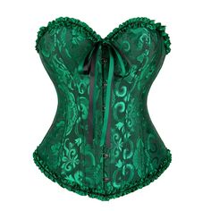 Shape your silhouette with our fabulous corsets and Victorian-style floral print, featuring a double-colored bow. Our corsets are drag queen approved! Materials: Polyester, spandex Bone material: Plastic Closure: Straps and hooks Decoration: Bow IMPORTANT: Please, measure yourself and check the size chart before placing your order. Select the size according to your natural waistline measurement. If you're in between 2 sizes, please, select the smaller one. If your bust doesn't fit in that size, you should opt for an underbust corset. The size chart is accurate. If you need help to pick the right size, please, provide your measurements at info@thedragqueencloset.com and we will advise you. Purple Corset, Bustier Lingerie, Corsets Vintage, Green Corset, Vintage Halloween Costume, Lingerie Vintage, Blue Corset, Lingerie Plus Size, Plus Size Corset