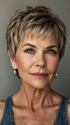 Edgy Stylish Short Hairstyles for Women Over 50 Ideas for Tapered Afro 💇 Tapered Afro, Spiky Hairstyles, Shaggy Pixie Cuts, Short Spiky Hairstyles, Curly Pixie Cuts, Hair Textures, Hairstyles For Women Over 50, Short Curly Bob, Hair Advice