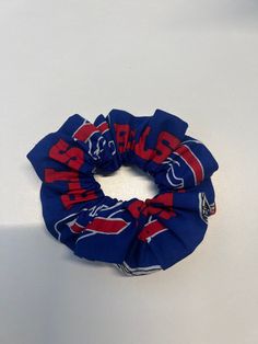 NFL Buffalo Bills cotton fabric scrunchie. Reusable and washable.  Check out my store for more scrunchie options and hair bows! Available for custom orders if possible. Buffalo Bills Hair Bow, Nfl Buffalo Bills, Buffalo Bills, Hair Ties, Scrunchies, Custom Orders, Hair Bows, Buffalo, Nfl