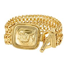 Gold Classical Grecian Goddess Link Toggle Bracelet Custom Corporate Gifts, Grecian Goddess, 1928 Jewelry, Vintage Style Jewellery, Vintage Couture, Toggle Bracelet, Couture Jewelry, Inspired Jewelry, Affordable Gifts