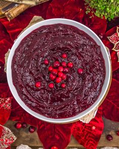 Fast and easy, this Simple Cranberry Sauce is perfectly sweetened, lightly tart, and has all your favorite holiday spices. #wholefoodplantbased #vegan #oilfree #glutenfree #plantbased | monkeyandmekitchenadventures.com Simple Cranberry Sauce, Ocean Spray Cranberry Sauce, Fresh Cranberry Sauce, Easy Cranberry Sauce, Cranberry Relish, Cranberry Fruit