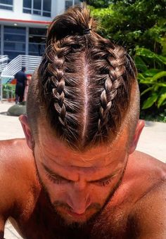 2 Braids Men, French Braids Men, Stylish Braids, Two Braid Hairstyles