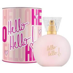 Hello Hello by Nah Cardoso Ciclo Cosméticos - Perfume Feminino EDC 100ml-A nova colônia da Ciclo Cosméticos Hello Hello by Nah Cardoso convida você para conhecer um universo ultraperfumado, desenvolvido delicadamente para todas as mulheres que gostam de se sentir bem e ... Musk Perfume, Antique Perfume Bottle, Pink Perfume, Warm Fragrance, Victoria Secret Perfume, Celebrity Perfume, Hello Hello, Sweet Fragrances, Naha