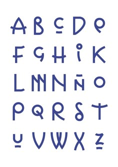 the letters and numbers are drawn in blue ink