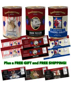 the package includes two cans of snow possum and three packages of free shipping