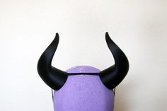 These lightweight 3D printed horns have been designed in-house and are unique to SteamWolf Symphony. The base is 2 inches from front to back, horn is 6 inches from base of front to tip. - Easy to paint - Lightweight- Can be removed from the elastic band and easily mounted onto a wig or headband- A SteamWolf Symphony original design- Can be worn backwards for a new style (see last photo)- Ready to ship! No waiting *Due to the nature of these horns, they may feature slight imperfections which occu Horned Costume Accessories For Costume Party, Horned Fantasy Costume Accessories For Festivals, Fantasy Horned Costume Accessories For Festival, Adjustable Horned Costume Accessories, Costume Horns, Spray Paint Plastic, Pastel Ocean, Painting Plastic, Floral Wire