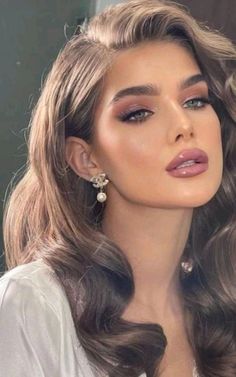 Hollywood Hair, Bridesmaid Hair Makeup, Long Hair Wedding Styles, Prom Hairstyles For Long Hair, Glam Hair, Wedding Hair Inspiration, Voluminous Hair