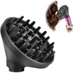 PRICES MAY VARY. Compatible Models: Upgraded hair diffuser attachment use directly for Dyson for Airwrap Styler HS01 HS03 HS05 without additional adapters. Compact and Travel-Friendly. Converting Styler To Hair Dryer: Whether you want to straighten, curl, or add volume to your hair, our premium hair styling tool has got you covered. Package Contents: 1* Hair Diffuser. Hair Styling & Fast Blow Drying: Our hair diffuser attachment is made from high-quality materials that distribute heat evenly thr Diffuser Hair, Diffuser Attachment, Best Diffuser, Hair Dryer Accessories, Hair Dryer Diffuser, Hair Curling Tutorial, Portable Hair Dryer, Hair Diffuser, Dyson Airwrap