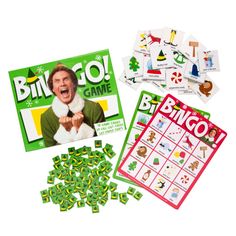 an image of a game with the words binggo on it and other games to play