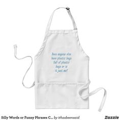 a white apron with the words retired teacher and an image of a cat on it