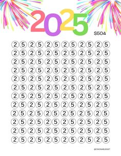 a printable new year's eve calendar with numbers and fireworks in the background