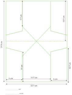 an image of a square with the measurements for each side and four sides on it