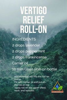 Essential Oils For Vertigo, Rollerball Recipes, Vertigo Relief, Vertigo Remedies, Roller Blends, Healing Essential Oils