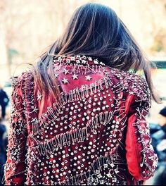 80s Punk, Battle Jacket, Diy Jacket, Design Moda, Glam Look, Rock Chic