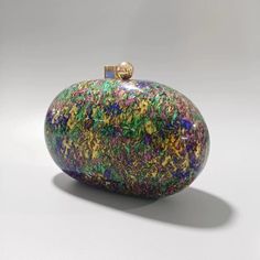 PEARLESCENT ACRYLIC CLUTCH Multicolor Evening Bag For Events, Glamorous Multicolor Clutch For Party, Trendy Multicolor Evening Bag For Gift, Trendy Multicolor Evening Bag As Gift, Chic Multicolor Clutch For Gifting, Elegant Multicolor Evening Clutch, Modern Green Evening Clutch, Chic Multicolor Clutch As Gift, Chic Multicolor Clutch For Gifts