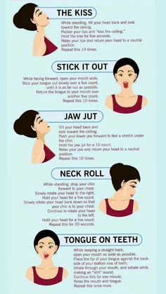 Double Chin Exercises, Chin Exercises, Double Menton, Face Fat, Neck Exercises, Face Exercises, Facial Exercises, Face Forward