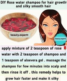 Rose Water Shampoo, Split End Repair, Argan Oil Hair Mask, Homemade Hair Treatments, Thick Hair Remedies, Healthy Natural Hair Growth, Hair Care Remedies, Natural Skin Care Remedies, Hair Care Recipes