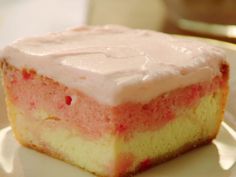 a piece of cake sitting on top of a white plate