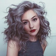 This is perfection. Random Hairstyles, Pastel Hair, Grunge Hair, Grey Hair, Silver Hair, Cosmetology, Hair Dos, Gorgeous Hair