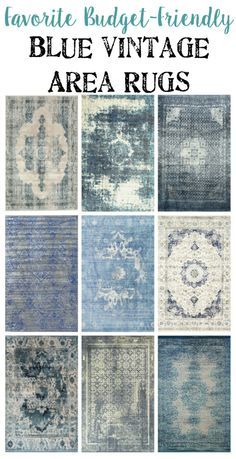 blue vintage area rugs with the title favorite budget - friendly blue vintage area rugs