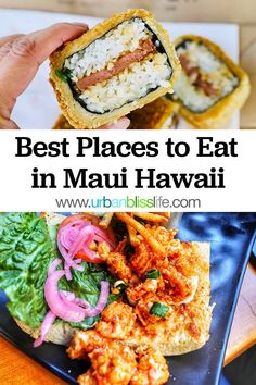 the best places to eat in maauu hawaii with text overlay