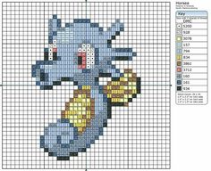 a cross stitch pattern with a blue cat