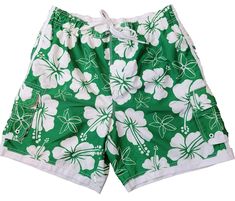 Vintage OP Green Tropical Floral Pattern Lined Board Shorts Mens Med Ocean Pacif Hawaii Swimsuit, Retro Bathing Suits, Tropical Floral Pattern, Mens Boardshorts, Tropical Floral, Board Shorts, Music Festival, Bathing Suit, Bathing Suits