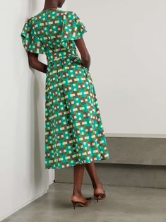 Angel Sleeves, Green Midi Dress, Clothes Collection, Von Furstenberg, Jeans Dress, Diane Von, Skirt Top, Diane Von Furstenberg, Ladies Day