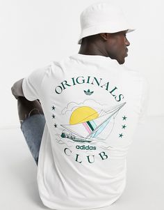 T-shirt by adidas Your new go-to Crew neck Short sleeves adidas branded details Regular fit Adidas T Shirt Men, Sweat Adidas, Athleisure Men, Adidas Branding, Shirt Logo Design, Tshirt Printing Design, Adidas Brand, Mens Back, Adidas T Shirt