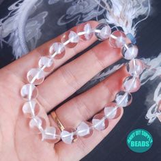 Kindly note: ensure that it is the natural beads,NO add color. Clear Phantom Crystal has the effect of purifying magnetic field. Wearing white ghost crystal can purify the magnetic field inside the human body, improve the negative energy of the human body, and sometimes clean the bad things in the human subconscious, so that people can slowly release and forget the unhappy things before, so as to obtain physical and mental pleasure. Like it,just buy it.Do not hesitate. Morer stone Beads: https:/ Adjustable Clear Round Bead Crystals, Adjustable Clear Crystal Bracelet With Round Beads, Handmade Clear Beaded Round Bracelets, Spiritual Clear Round Beaded Bracelets, Clear Spiritual Beaded Bracelets, Spiritual Clear Beaded Bracelets With 8mm Beads, Clear Crystal Bracelet With 8mm Beads, Clear Crystal Bracelet With 8mm Round Beads, Clear Round Bead Bracelets 8mm