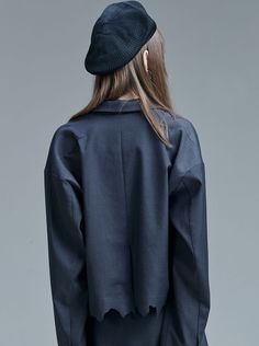 ❤︎Street Dark Mode Short Jacket❤︎ Collared Dark Wash Cotton Outerwear, Dark Wash Cropped Cotton Jacket, Dark Wash Denim Jacket With Button Closure For Streetwear, Dark Wash Embroidered Fitted Outerwear, Dark Wash Single-breasted Cotton Outerwear, Press The Button, College Bags, Dark Mode, Gift Of Time