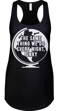 We prefer to print this design on Next Level's LADIES Ideal Racerback Tank Top line which is 60% combed ringspun cotton/40% polyester (yes, that is the good soft stuff, not the cheap scratchy kind), but if those are not available from our supplier for the size and color you'd like we will use a comparable brand as a replacement to get you your item as soon as possible with the same quality and feel you've come to expect from Next Level. The design is printed and shipped in the USA. If you are un Pop Culture Shirts, Slogan Shirts, Funny Tank Tops, Cartoon Shirts, Dec 8, Top Funny, Racerback Tank Top, Sizing Chart, Funny Shirts