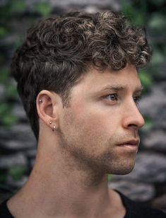 Curly Hairstyles With Highlights, Hair Highlights Men, Highlights Men, Hairstyles With Highlights, Long Curly Hair Men