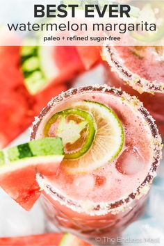 the best ever watermelon margarita recipe