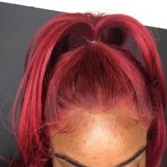 Red Silk Press Natural Hair, Red Hair Dye Black Women, Dark Pink Hair On Black Women, Dyed Natural Hair For Black Women Red, Red Natural Hair Black Women, Vivid Red Hair Color On Black Women, Black Girls With Red Hair Dyed, Red Dye On 4c Hair