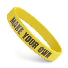 PRICES MAY VARY. ADD CUSTOM TEXT, LOGOS & ICONS - Easily personalize your wristbands with a wide variety of colors, fonts, custom logos and icons! To start designing, just click "CUSTOMIZE NOW." QUANTITY OPTIONS: Order 1 or up to 10,000 - In the customization options, you can select your quantity. The base price includes 1 wristband, or you can increase that all the way up to bulk orders of thousands. VOLUME DISCOUNTS - Our pricing decreases per unit as your quantity increases. To save per item, Rubber Wristbands, Custom Wristbands, Text Logos, Text Icons, School Supply Labels, Rubber Bracelets, Awareness Campaign, Wristband Bracelet, All The Way Up